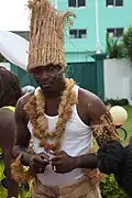 Tenue traditionnelle Bété (Centre-Ouest de la Côte d'Ivoire).