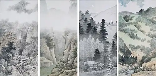 Quatre gorges pendant quatre saisons (1909).