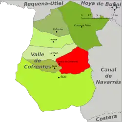 dans la comarque du Valle de Cofrentes.