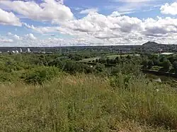Vue panoramique sur Marchienne-au-Pont, vu du terril de Bayemont.