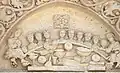 Le tympan du portail.