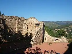 Les ruines du château.