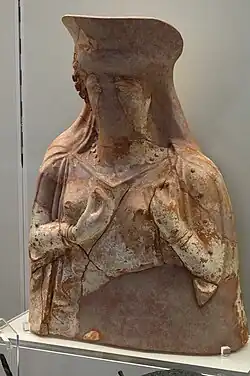 Figure de terre cuite (Déméter ?), 450-400 av.JC