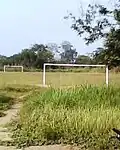 Le terrain de football du village