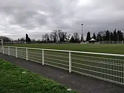 Terrain de football de l'Europe.