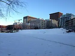 Terrain de l'ancienne église Saint-Vincent-de-Paul