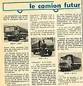 Article sur "le camion futur" du Terre Information n°4, paru en février 1974