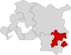 Situation du territoire du pays d'Aubagne et de l'Étoile au sein de la métropole