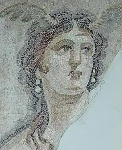 Mosaïque romaine représentant Téthys, :musée archéologique d'Hatay&nbsp;(en).