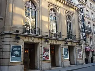 No&nbsp;19 : théâtre de la Madeleine.