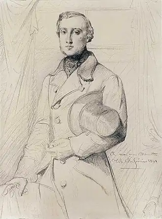 Portrait de Louis Marcotte de Quivières (1815-1899), par Théodore Chassériau.