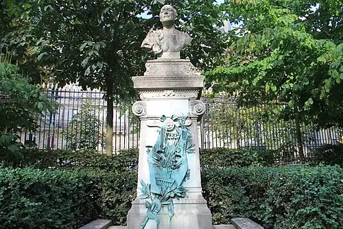 Monument à Théodore de Banville (détail), Paris, jardin du Luxembourg.