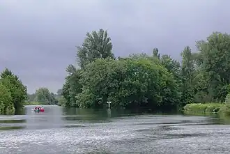 Vue de l'île, le 21 juin 2008.