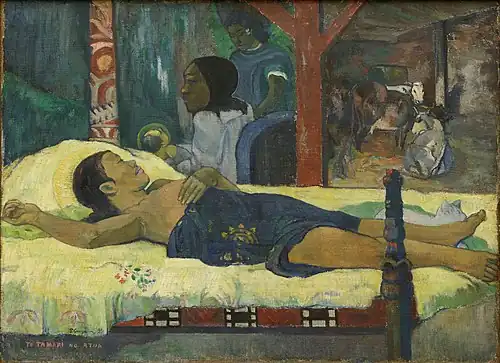 Te tamari no atua (« La naissance ») (1896)Berlin, Neue Pinakothek.