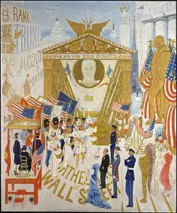 Florine Stettheimer, The Cathedrals of Wall Street, 1939