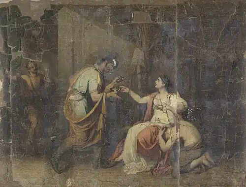 La mort de Sophonisbe, reine de Numidie,1816,Benjamin Wolf.