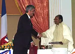 Avec Hervé Morin en 2008.