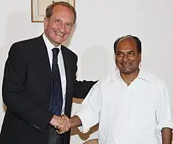 Avec Gérard Longuet le 26 mai 2011,