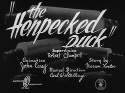 Description de l'image The Henpecked Duck title card.png.