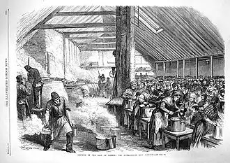 Soupe populaire juive de Spitalfields (The Illustrated London News, 9 mars 1867).