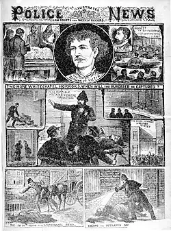 Elizabeth Stride vue par The Illustrated Police News, 6 octobre 1888.