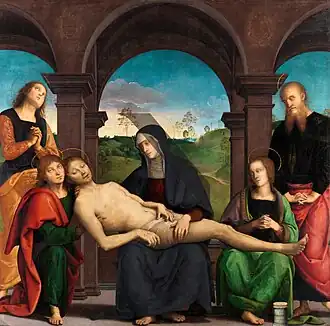 Le Pérugin : Jésus-Christ au tombeau (vers 1495), anc. collection du duc d'Orléans