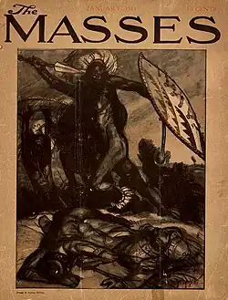 Dessin de George Bellows (janvier 1914).