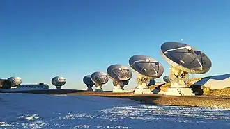Les antennes de l'observatoire NOEMA