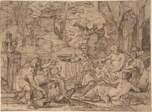 La Nourriture de Jupiter, dessin, New York, Metropolitan Museum of Art.