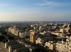 Vue du quartier construit par les Italiens