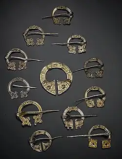 Broches du trésor de l'île de St Ninian, horde picte, milieu du VIIIe&nbsp;siècle.