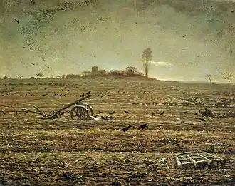 La Plaine de Chailly avec herse et charrueJean-François Millet, 1862Österreichische Galerie, Vienne