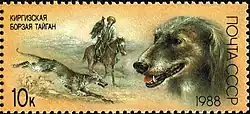 Timbre d'URSS, Lévrier Kirghiz, 1988