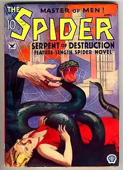 Couverture de Spider vol. 2, no. 3, avril 1934.