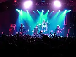 Photo des Strokes en concert en 2006.