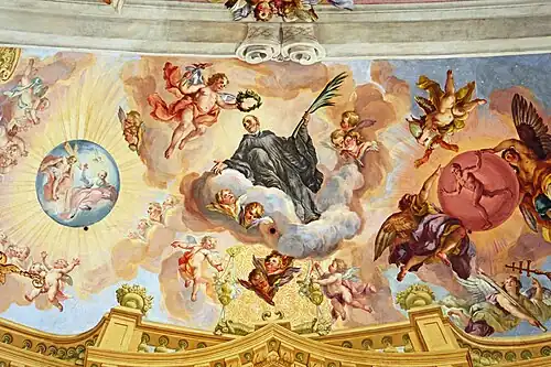 Le Triomphe du moine avec la palme du martyreAbbaye de Melk.