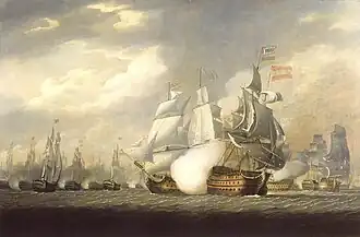 Le Victory en 1797 (Bataille du Cap St Vincent)