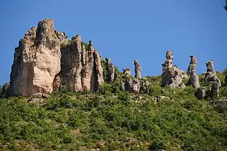 Le chaos vu depuis la Dourbie.