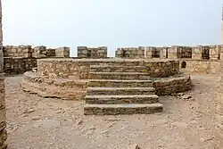 Le stupa principal de Jamal Garhi, Ier – Ve&nbsp;siècles, sur plateforme circulaire. Mardan, centre de la plaine du Gandhara.