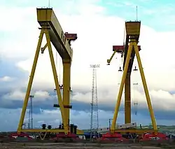 Vue des deux grues