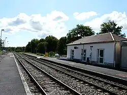 Les voies en direction de Brive en 2015...