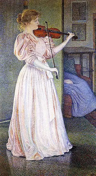 'Portrait d'Irma Sèthe (1894) Théo Van Rysselberghe.