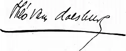 signature de Theo van Doesburg