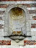Niche à statue du pignon.