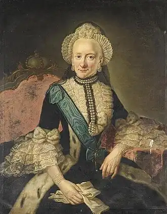 Portrait de la Princesse-Abbesse Therese de Gandersheim