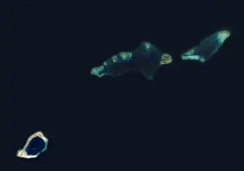 Image satellite du groupe Thitu.