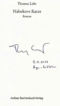 signature de Thomas Lehr