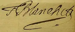 signature de Thomas Blanchet