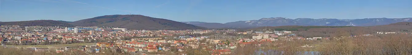 Belfort vue de la Miotte, de jour.