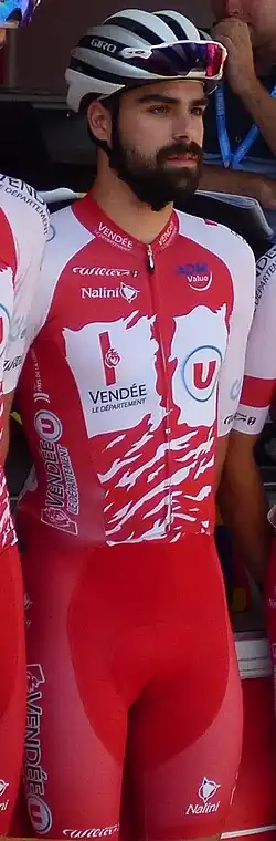 Thomas Denis à la présentation des équipes lors du Tour Alsace 2019